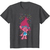 image:imageDreamWorks Trolls Poppy Polka Dots TShirtDark Heather Grey