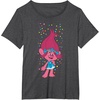 image:imageDreamWorks Trolls Poppy Polka Dots TShirtDark Heather Grey