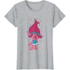 image:imageDreamWorks Trolls Poppy Polka Dots TShirtHeather Grey