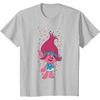 image:imageDreamWorks Trolls Poppy Polka Dots TShirtSilver Grey