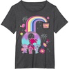image:imageDreamWorks Trolls Poppy Rainbow TShirtDark Heather Grey