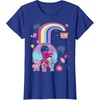 image:imageDreamWorks Trolls Poppy Rainbow TShirtRoyal Blue