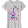 image:imageDreamWorks Trolls Poppy Rainbow TShirtSilver Grey