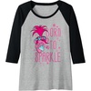 image:imageDreamWorks Trolls Poppy Sparkle Raglan Baseball TeeBlackAthletic Heather