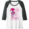 image:imageDreamWorks Trolls Poppy Sparkle Raglan Baseball TeeDark Heather GreyWhite