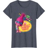 image:imageDreamWorks Trolls Poppy and Cooper Happy TShirtHeather Blue