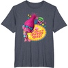 image:imageDreamWorks Trolls Poppy and Cooper Happy TShirtHeather Blue