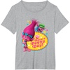 image:imageDreamWorks Trolls Poppy and Cooper Happy TShirtHeather Grey