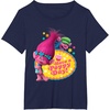 image:imageDreamWorks Trolls Poppy and Cooper Happy TShirtNavy Blue