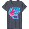 image:imageDreamWorks Trolls Queen of Hugs Poppy TShirtHeather Blue