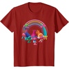 image:imageDreamWorks Trolls Rainbow Party TShirt SmallCranberry Red