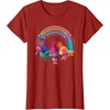image:imageDreamWorks Trolls Rainbow Party TShirt SmallCranberry Red