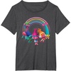 image:imageDreamWorks Trolls Rainbow Party TShirt SmallDark Heather Grey
