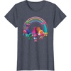 image:imageDreamWorks Trolls Rainbow Party TShirt SmallHeather Blue