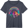 image:imageDreamWorks Trolls Rainbow Party TShirt SmallHeather Blue