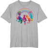 image:imageDreamWorks Trolls Rainbow Party TShirt SmallHeather Grey