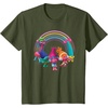 image:imageDreamWorks Trolls Rainbow Party TShirt SmallOlive Green