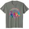 image:imageDreamWorks Trolls Rainbow Party TShirt SmallOlive Heather