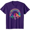 image:imageDreamWorks Trolls Rainbow Party TShirt SmallPurple