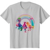 image:imageDreamWorks Trolls Rainbow Party TShirt SmallSilver Grey