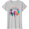 image:imageDreamWorks Trolls Rainbow Party TShirt SmallSilver Grey