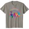 image:imageDreamWorks Trolls Rainbow Party TShirt SmallSlate Grey