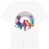 image:imageDreamWorks Trolls Rainbow Party TShirt SmallWhite
