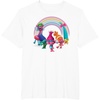 image:imageDreamWorks Trolls Rainbow Party TShirt SmallWhite
