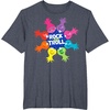 image:imageDreamWorks Trolls Rock and Trolls Rainbow TShirtHeather Blue