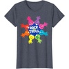 image:imageDreamWorks Trolls Rock and Trolls Rainbow TShirtHeather Blue