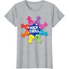 image:imageDreamWorks Trolls Rock and Trolls Rainbow TShirtHeather Grey