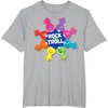 image:imageDreamWorks Trolls Rock and Trolls Rainbow TShirtHeather Grey