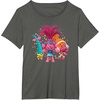 image:imageDreamWorks Trolls Womens Roll TShirtAsphalt Grey