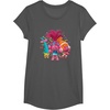 image:imageDreamWorks Trolls Womens Roll TShirtAsphalt Grey