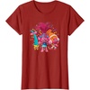 image:imageDreamWorks Trolls Womens Roll TShirtCranberry Red