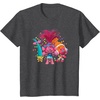 image:imageDreamWorks Trolls Womens Roll TShirtDark Heather Grey