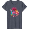image:imageDreamWorks Trolls Womens Roll TShirtHeather Blue