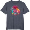 image:imageDreamWorks Trolls Womens Roll TShirtHeather Blue