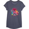 image:imageDreamWorks Trolls Womens Roll TShirtHeather Blue