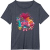 image:imageDreamWorks Trolls Womens Roll TShirtHeather Blue