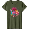 image:imageDreamWorks Trolls Womens Roll TShirtOlive Green