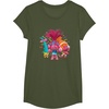 image:imageDreamWorks Trolls Womens Roll TShirtOlive Green