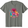 image:imageDreamWorks Trolls Womens Roll TShirtOlive Heather