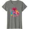image:imageDreamWorks Trolls Womens Roll TShirtOlive Heather
