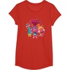 image:imageDreamWorks Trolls Womens Roll TShirtRed