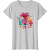 image:imageDreamWorks Trolls Womens Roll TShirtSilver Grey