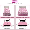 image:imageFranco Kids Bedding Super Soft Micro Raschel Blanket 62 in x 90 in Trolls World TourHello Kitty