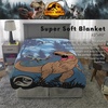 image:imageFranco Kids Bedding Super Soft Micro Raschel Blanket 62 in x 90 in Trolls World TourJurassic World  Dino Valley