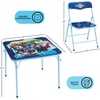 image:imageIdea Nuova Trolls 3 Piece Childrens Activity Square Table and Chair Set Ages 3Avengers  Blue