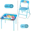 image:imageIdea Nuova Trolls 3 Piece Childrens Activity Square Table and Chair Set Ages 3Baby Shark